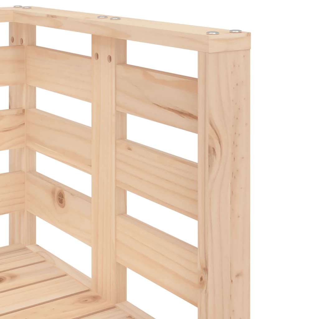 Salon de jardin 3 pcs bois massif de pin - XIOS