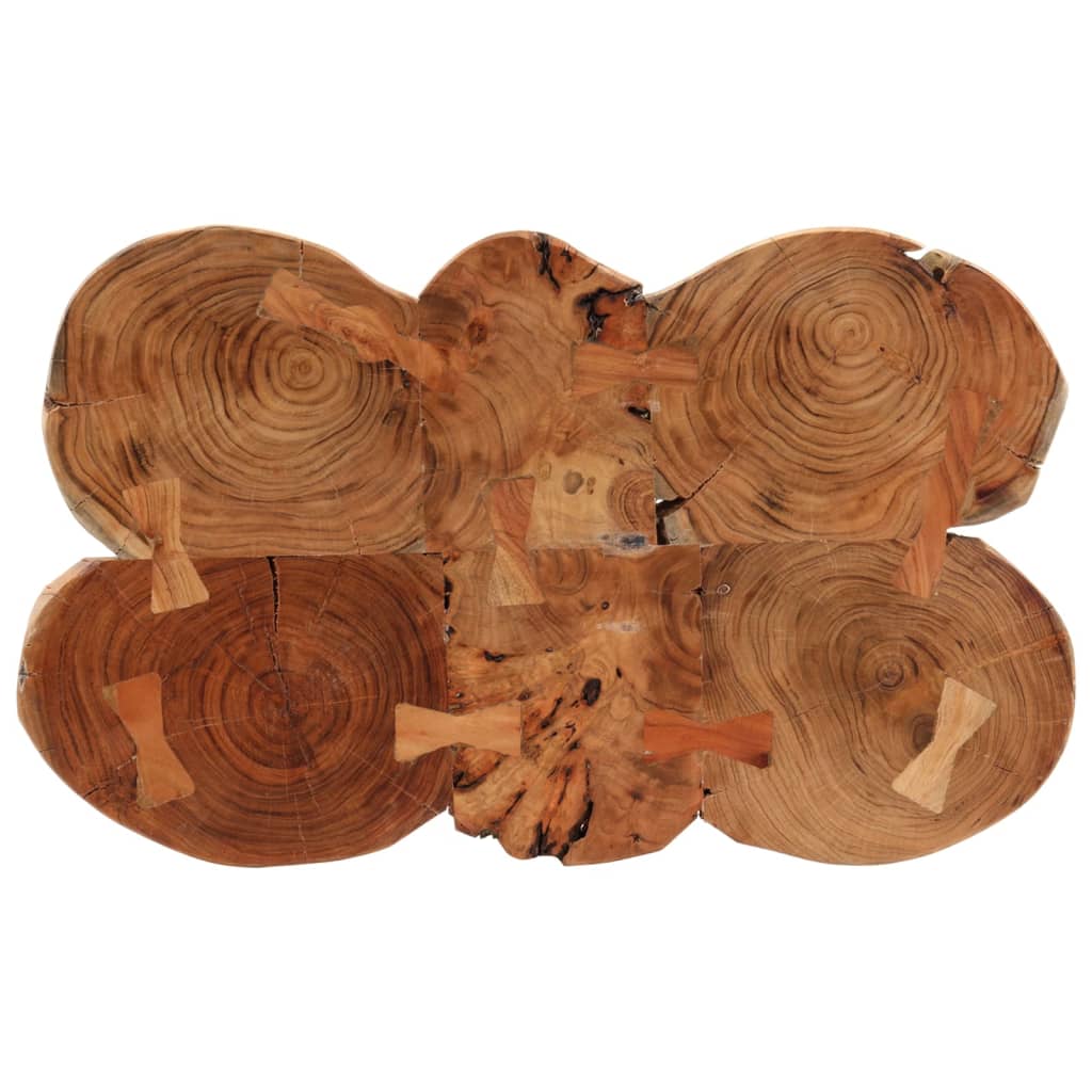 Table de bar en rondins 90x54x105 cm bois d'acacia solide - XIOS