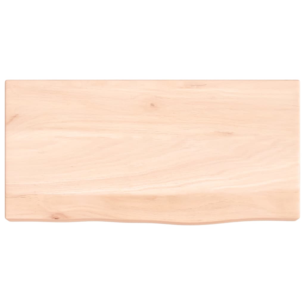 Étagère murale 40x20x4 cm bois de chêne massif non traité - XIOS