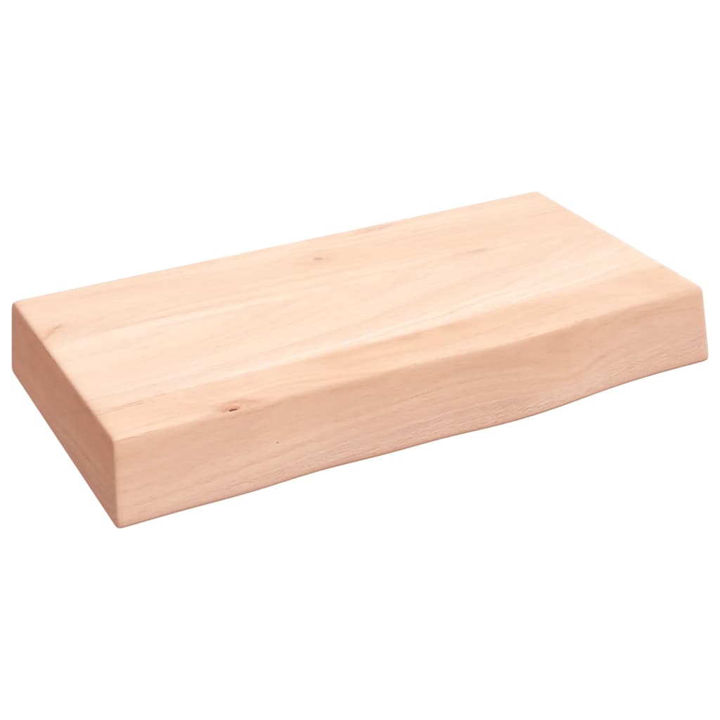 Étagère murale 40x20x6 cm bois de chêne massif non traité - XIOS