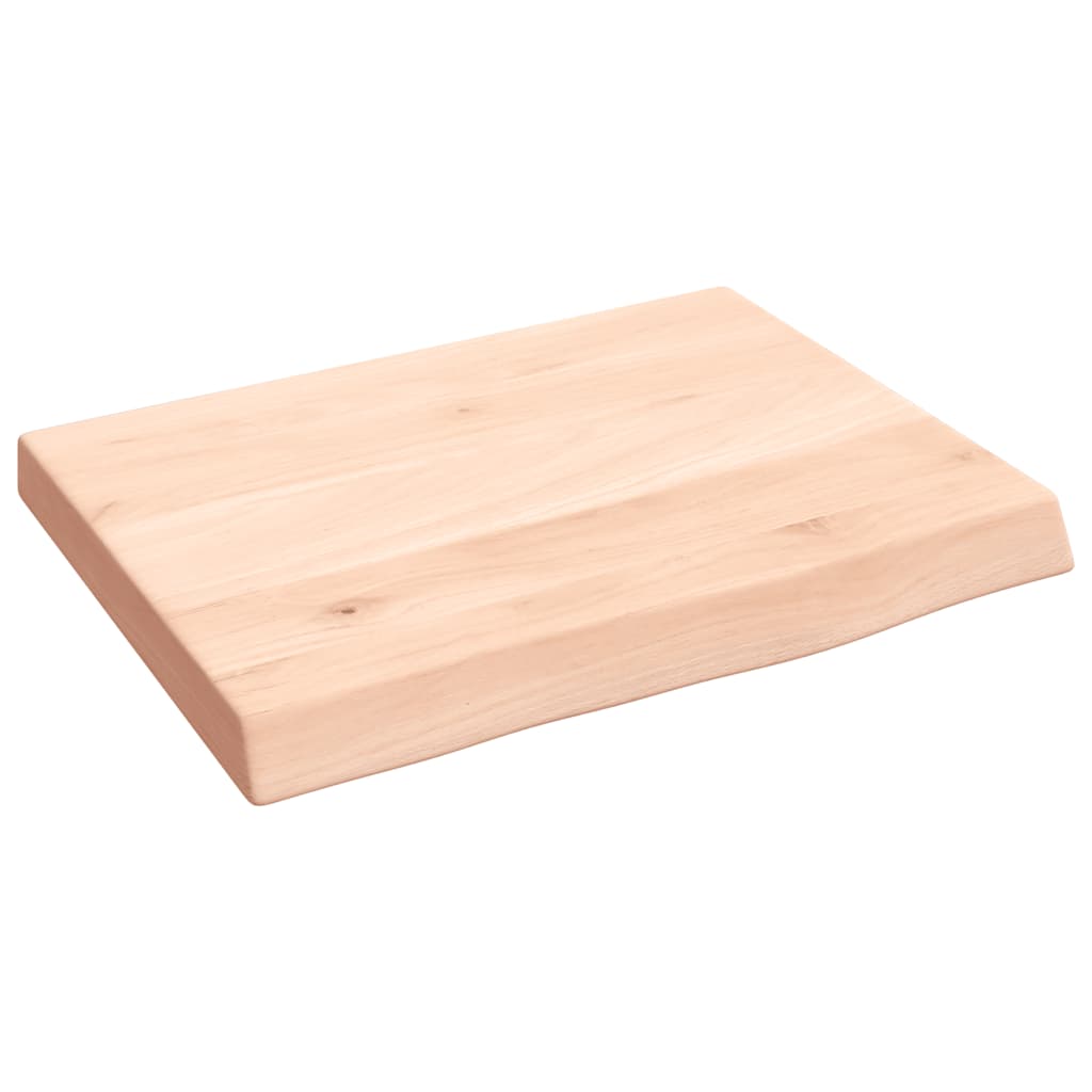 Étagère murale 40x30x(2-4) cm bois de chêne massif non traité - XIOS