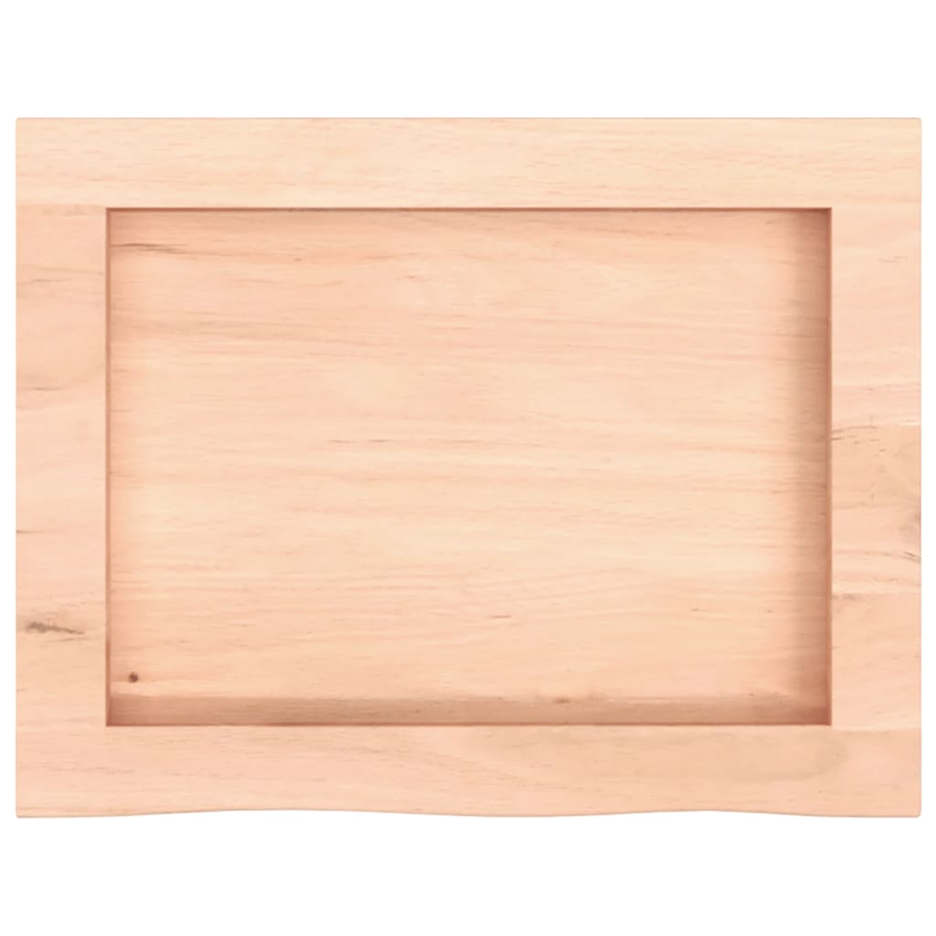 Étagère murale 40x30x(2-4) cm bois de chêne massif non traité - XIOS