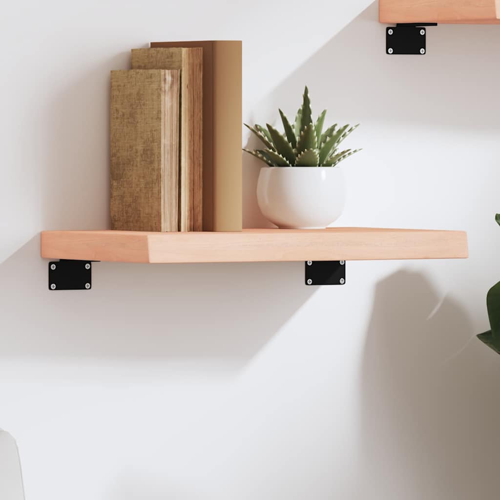 Étagère murale 40x30x(2-4) cm bois de chêne massif non traité - XIOS