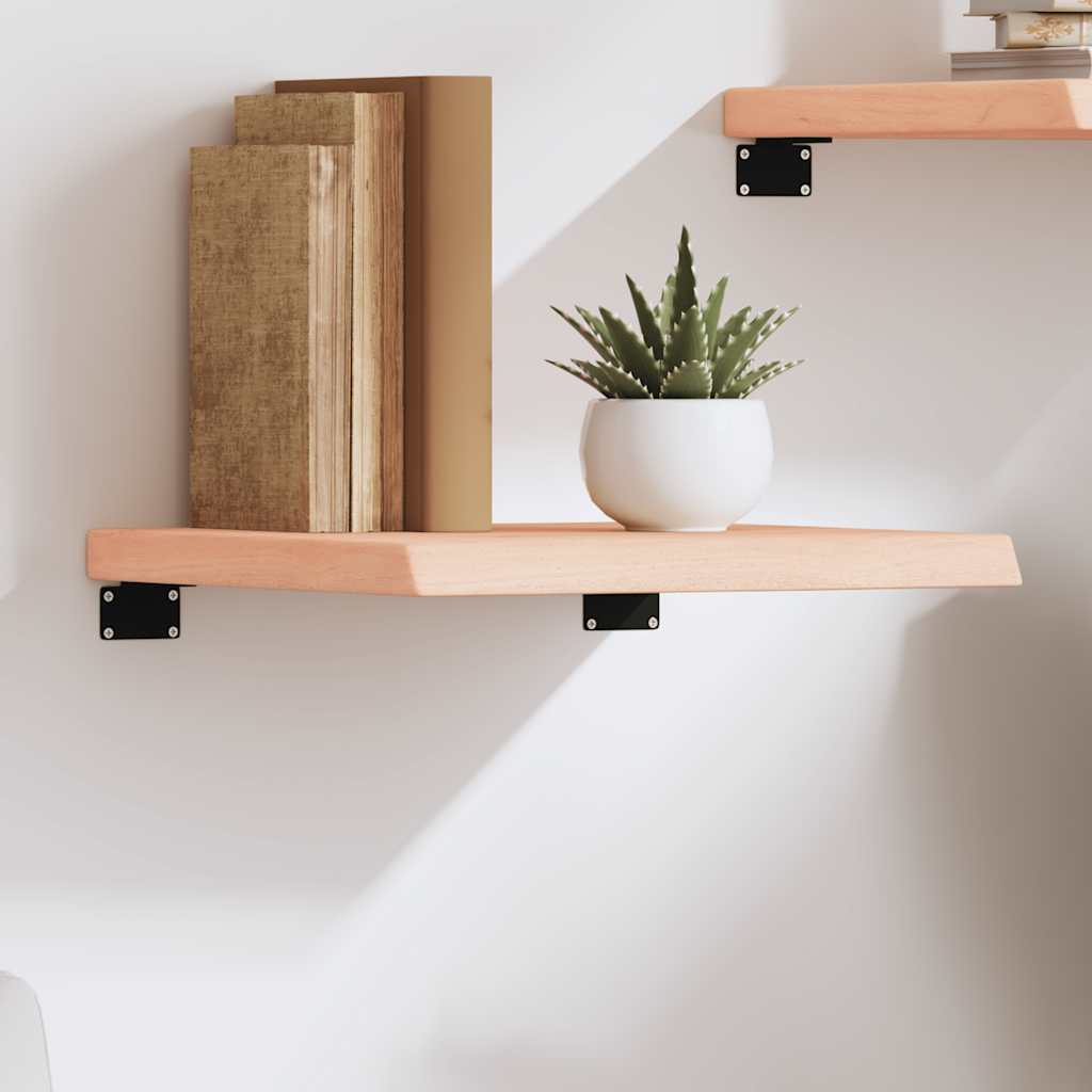Étagère murale 40x40x(2-4)cm bois de chêne massif non traité - XIOS