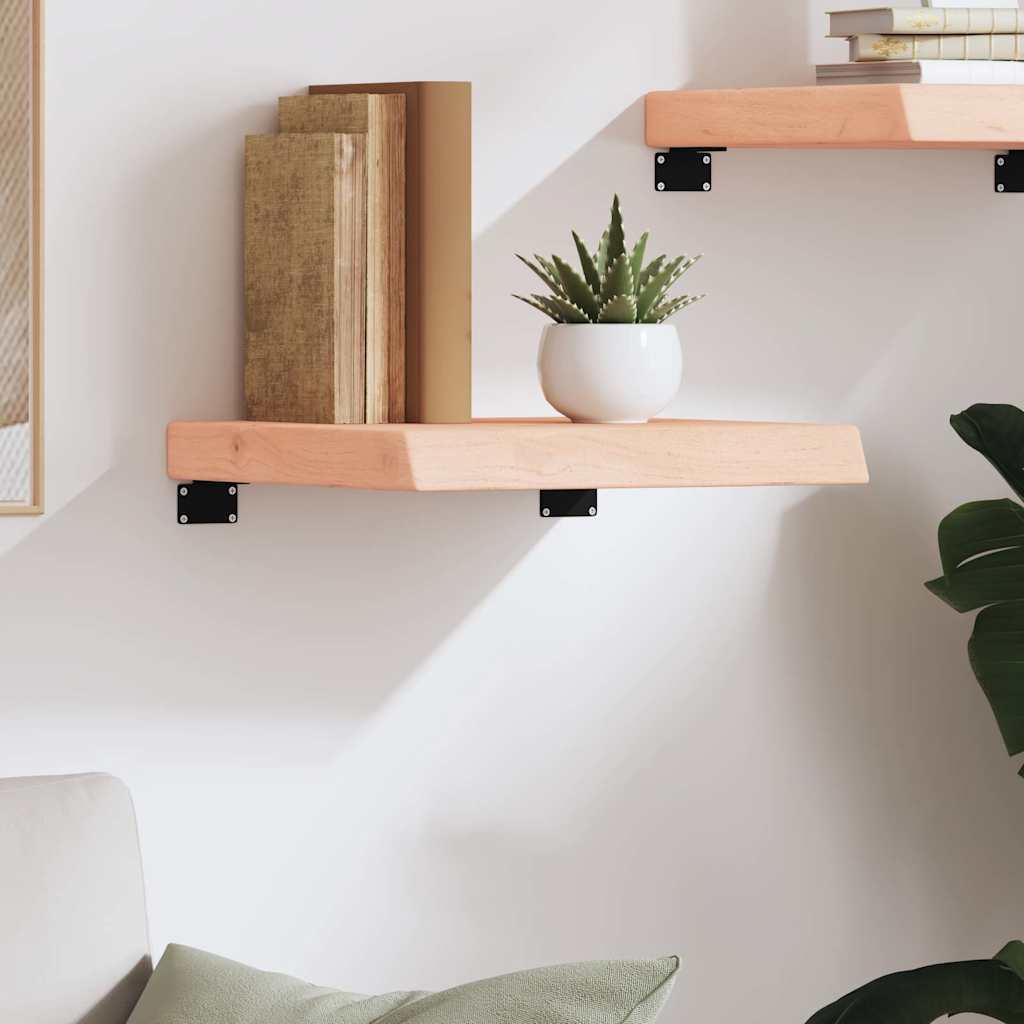Étagère murale 40x40x(2-6)cm bois de chêne massif non traité - XIOS