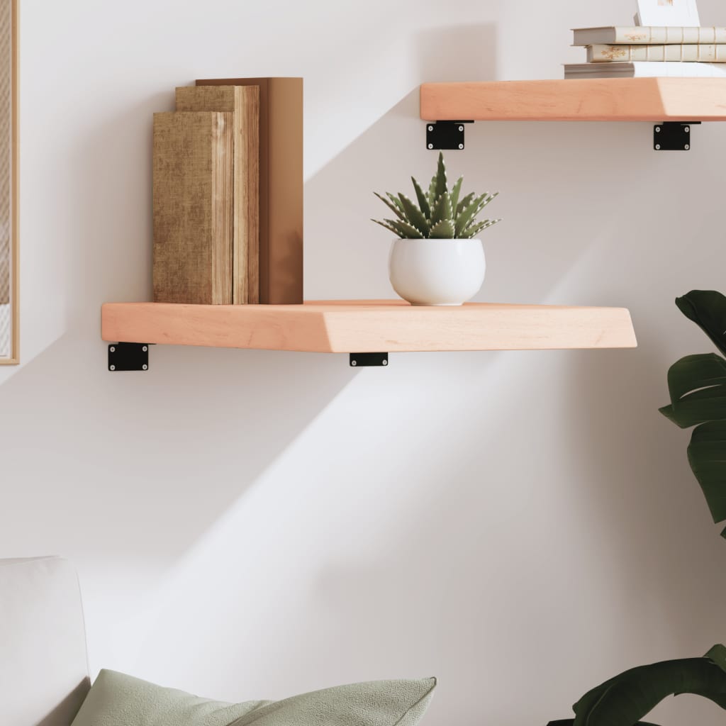 Étagère murale 40x50x(2-6) cm bois de chêne massif non traité - XIOS