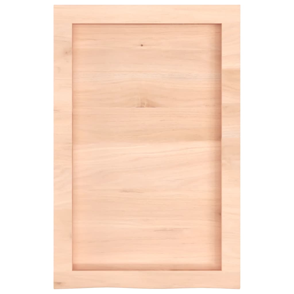 Étagère murale 40x60x(2-6) cm bois de chêne massif non traité - XIOS