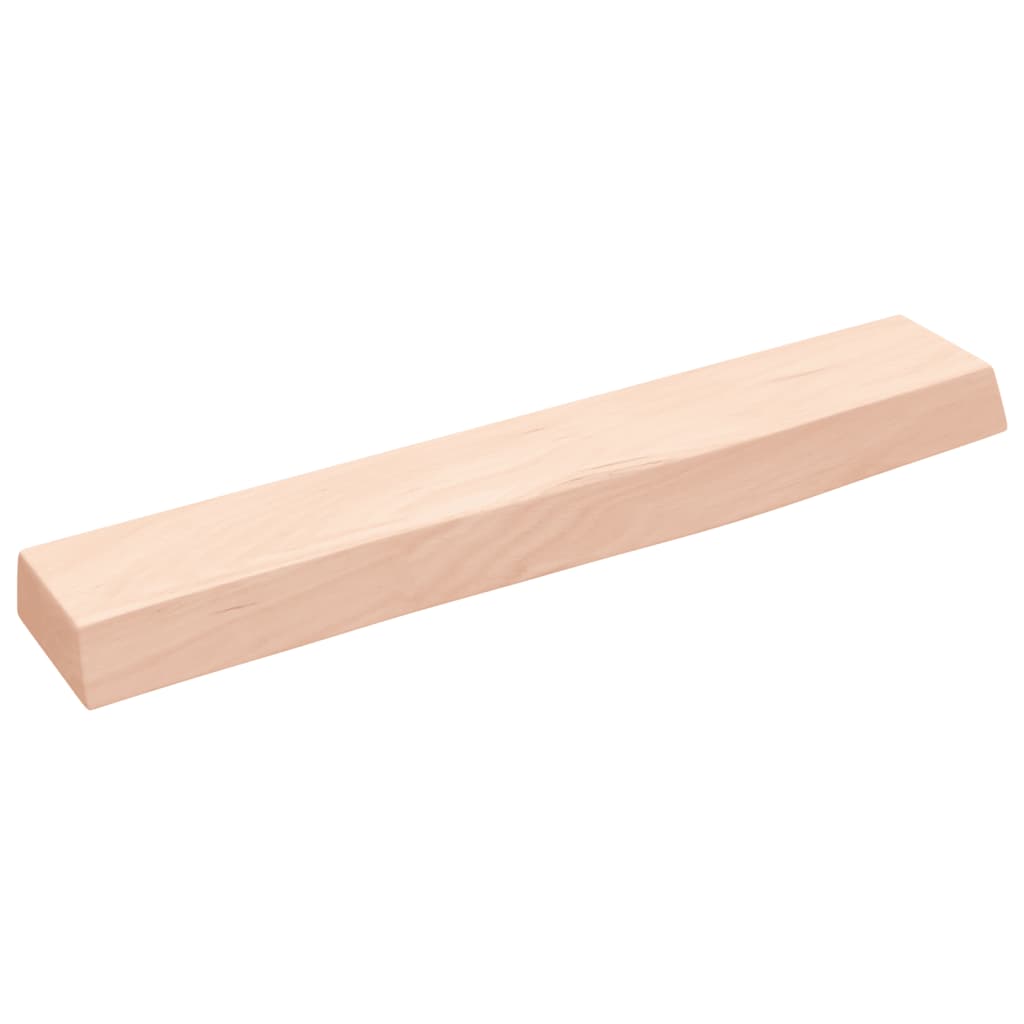Étagère murale 60x10x4 cm bois de chêne massif non traité - XIOS