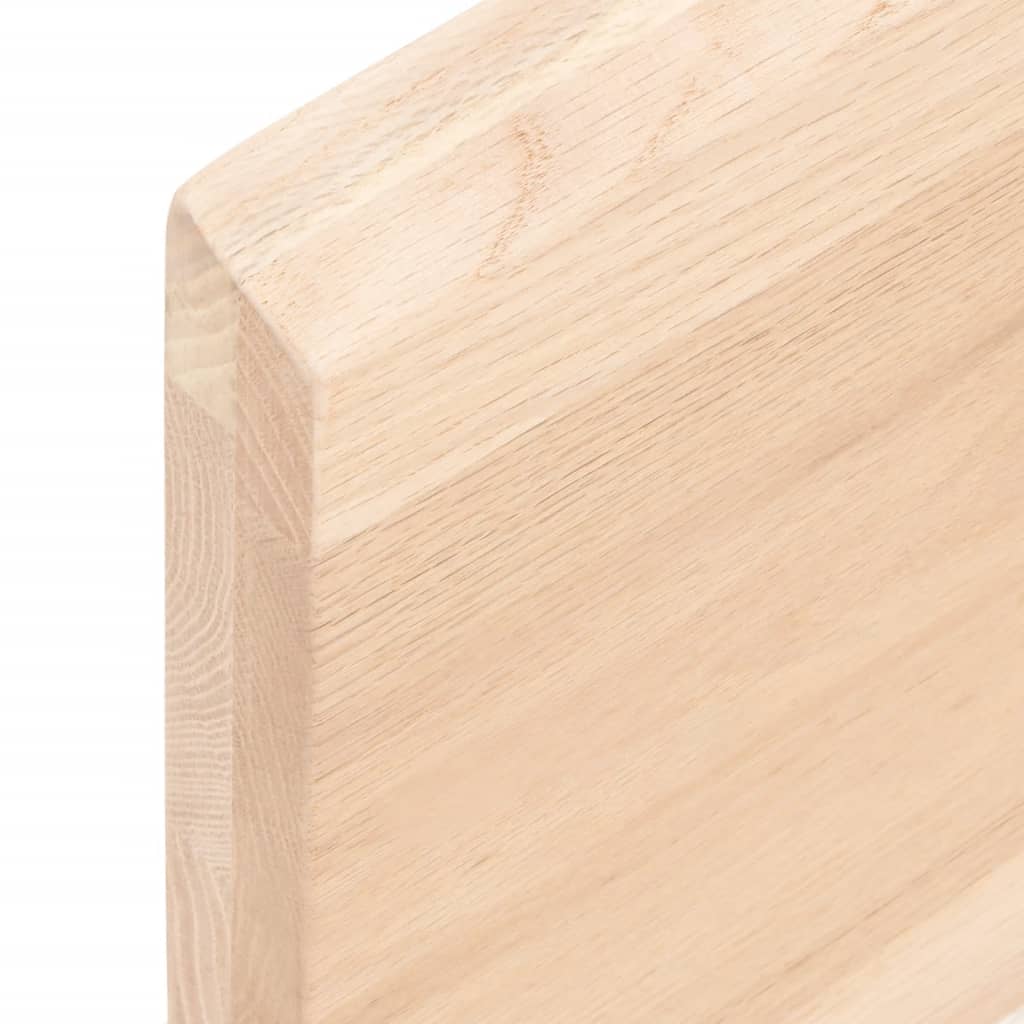 Étagère murale 60x10x4 cm bois de chêne massif non traité - XIOS