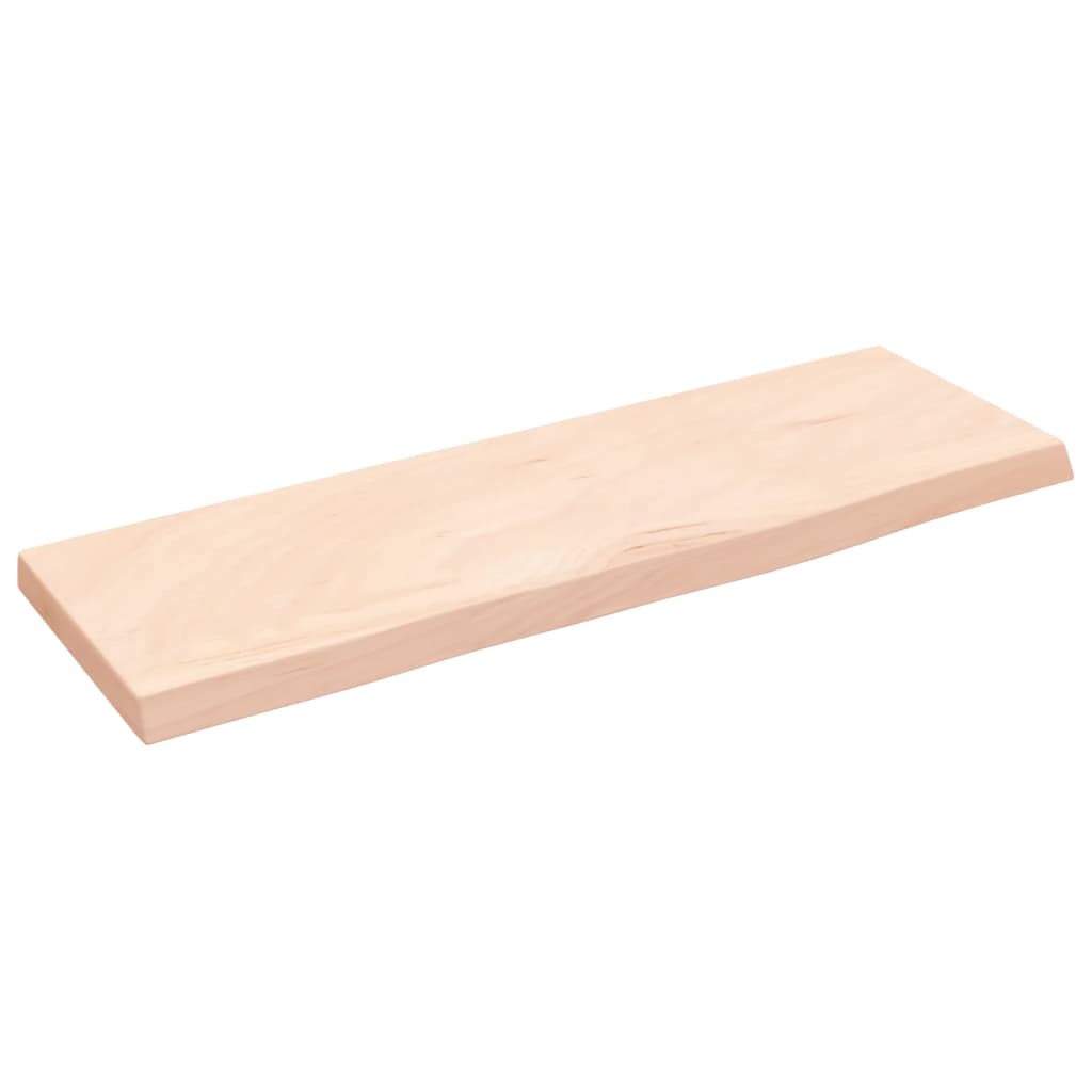 Étagère murale 60x20x2 cm bois de chêne massif non traité - XIOS