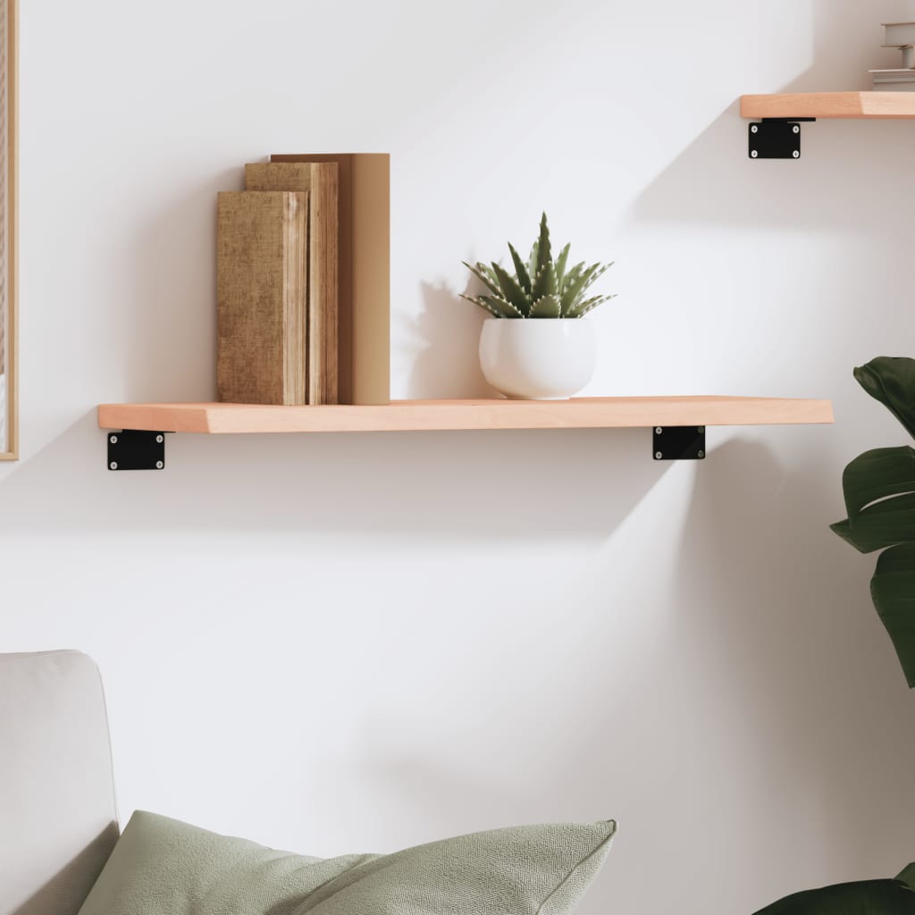 Étagère murale 60x20x2 cm bois de chêne massif non traité - XIOS