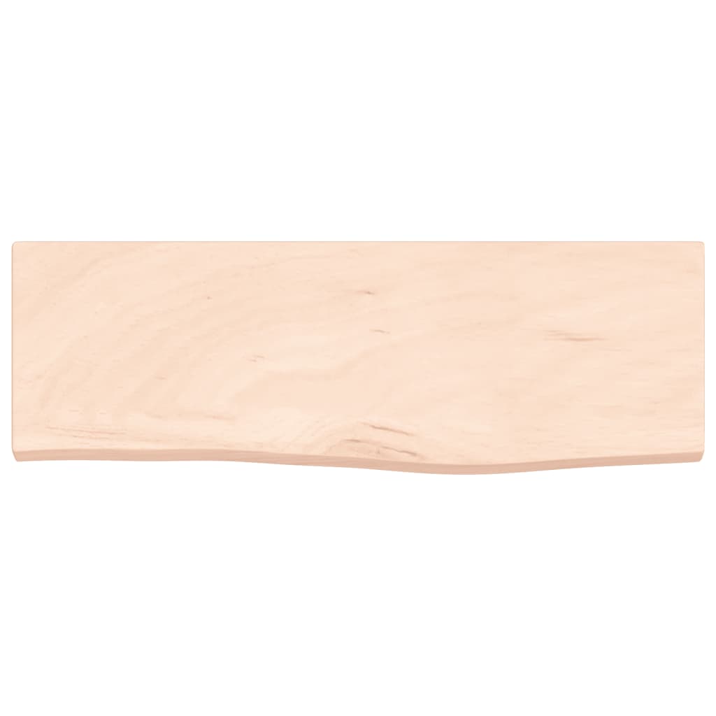 Étagère murale 60x20x2 cm bois de chêne massif non traité - XIOS