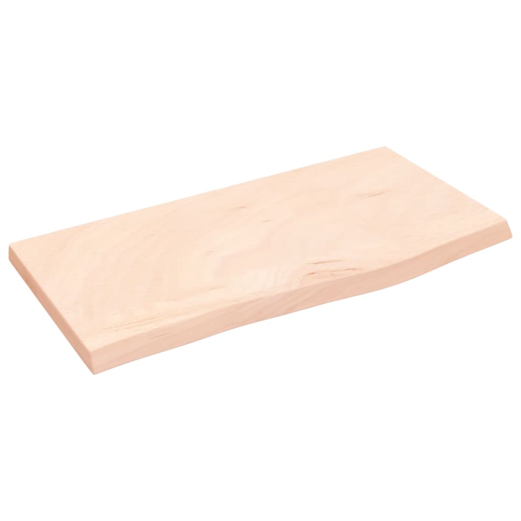 Étagère murale 60x30x2 cm bois de chêne massif non traité - XIOS