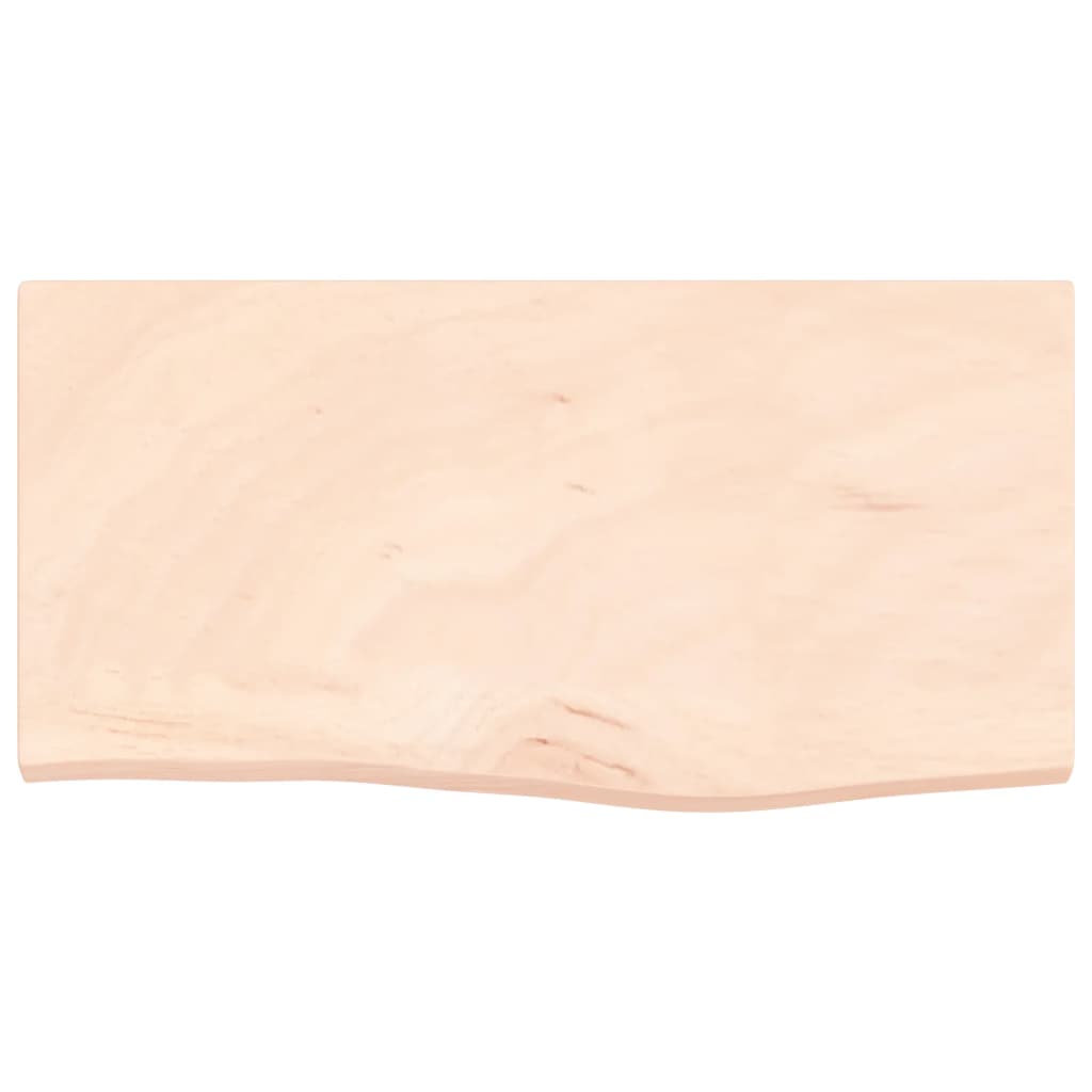 Étagère murale 60x30x(2-4) cm bois de chêne massif non traité - XIOS