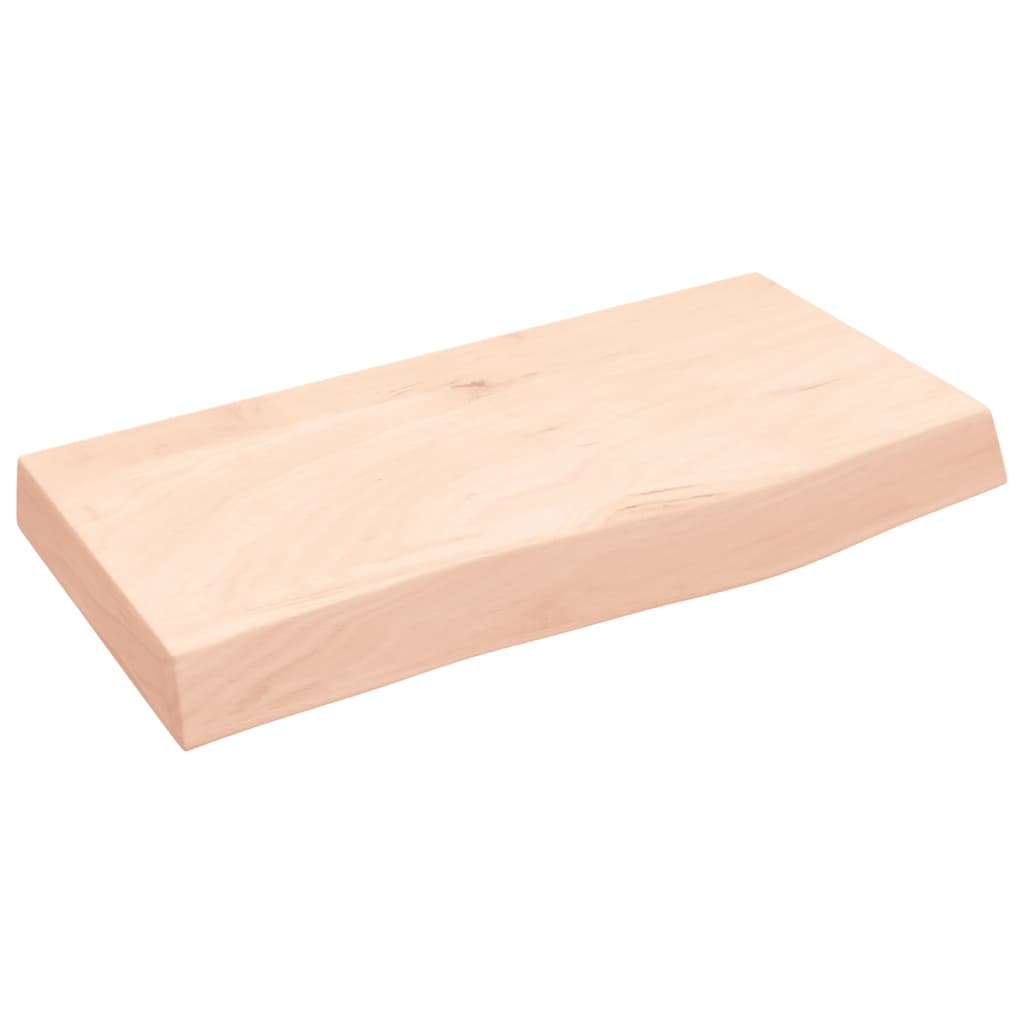 Étagère murale 60x30x(2-6) cm bois de chêne massif non traité - XIOS
