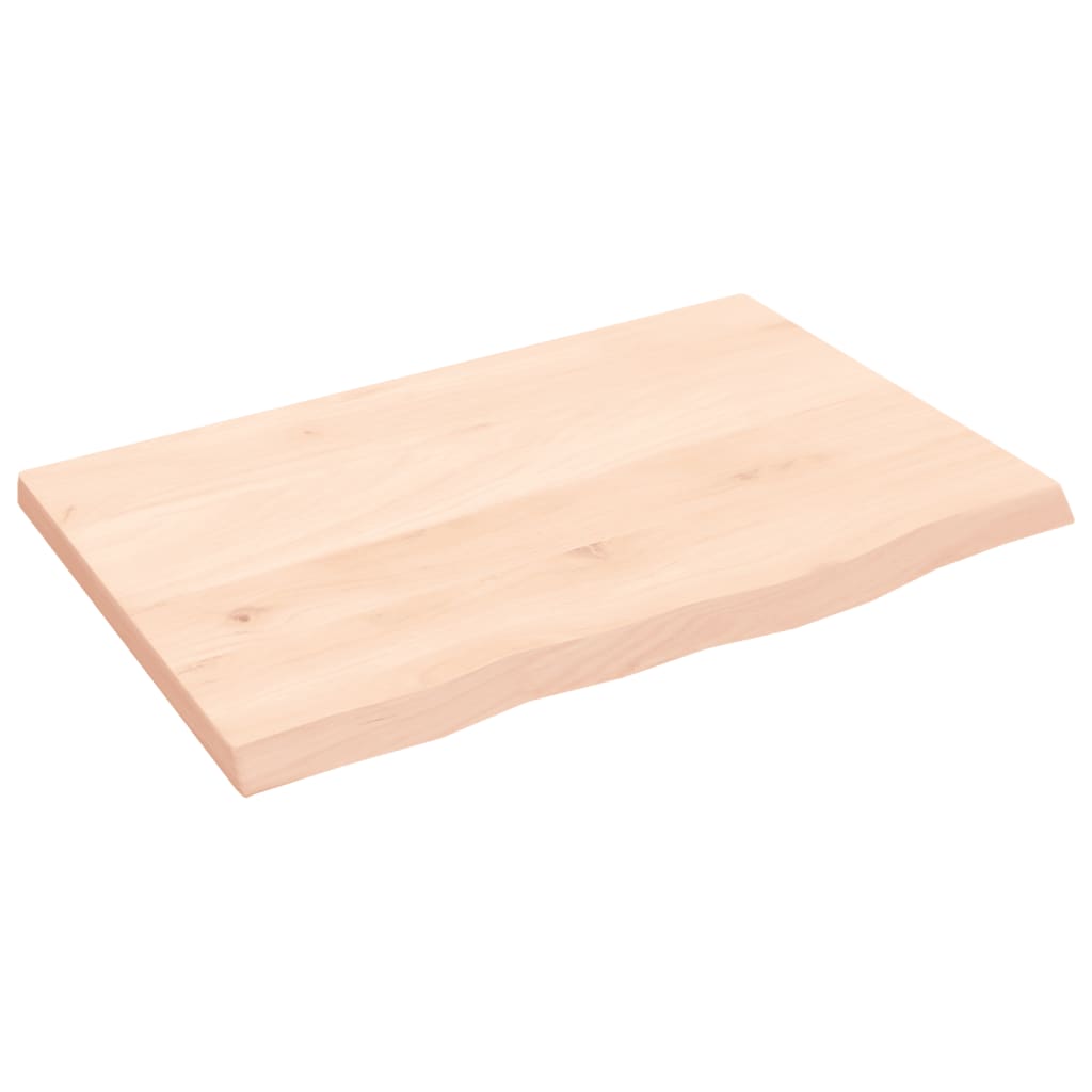 Étagère murale 60x40x2 cm bois de chêne massif non traité - XIOS