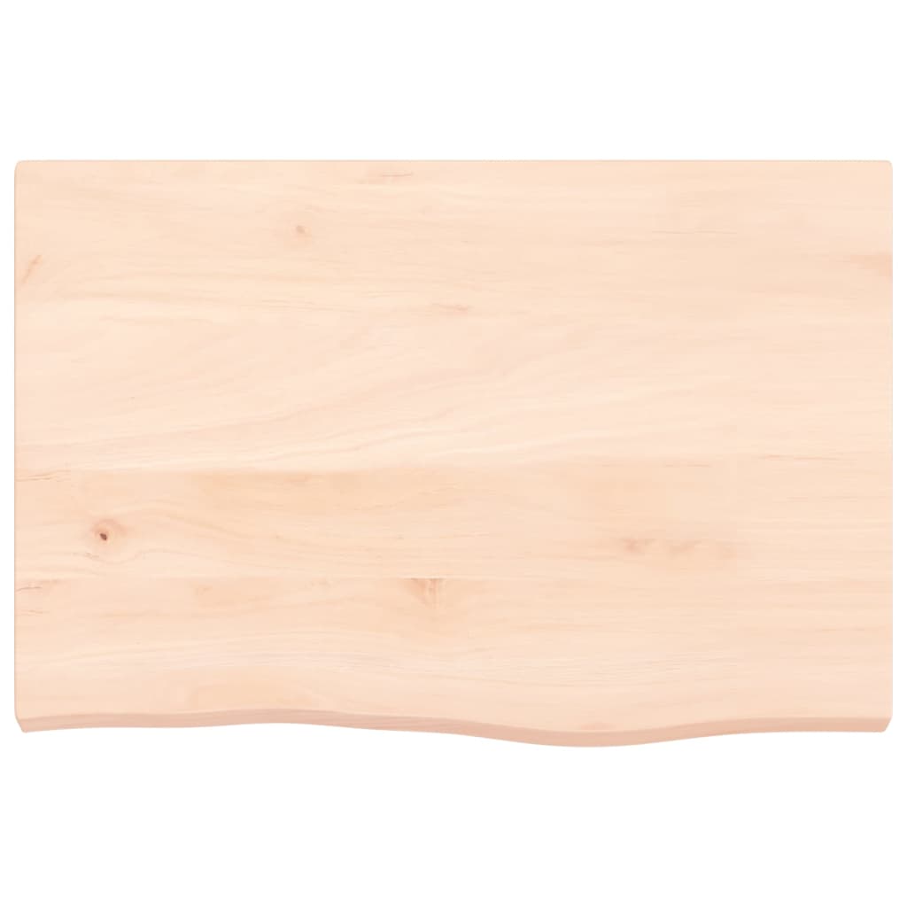 Étagère murale 60x40x(2-4) cm bois de chêne massif non traité - XIOS