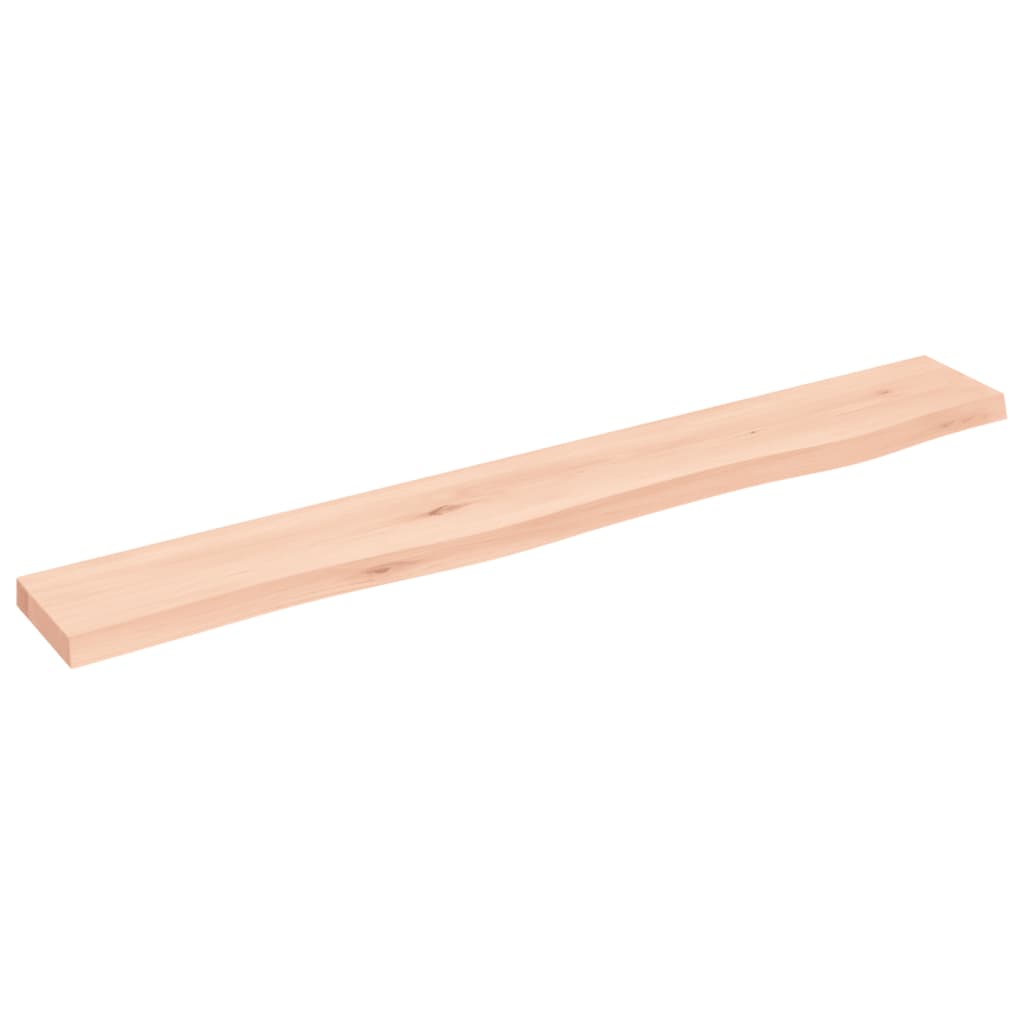 Étagère murale 80x10x2 cm bois de chêne massif non traité - XIOS