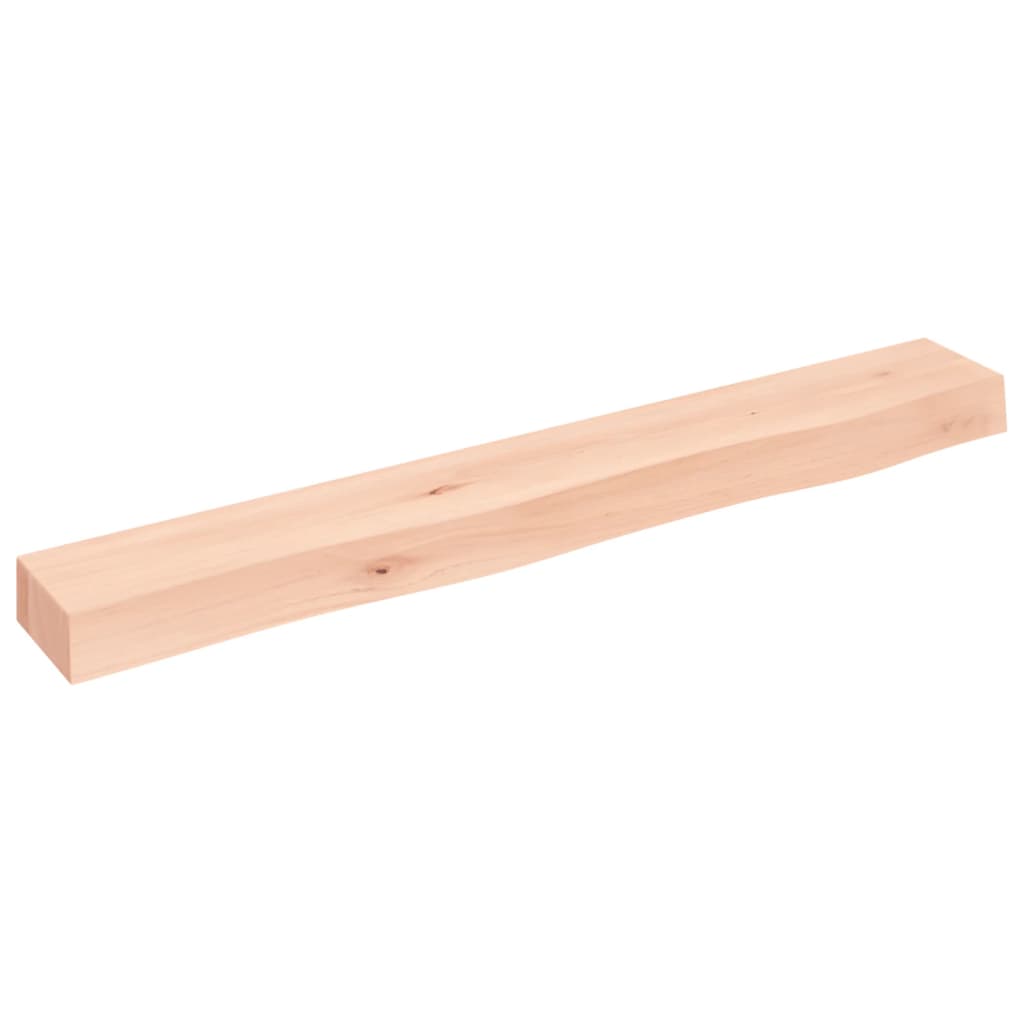 Étagère murale 80x10x6 cm bois de chêne massif non traité - XIOS