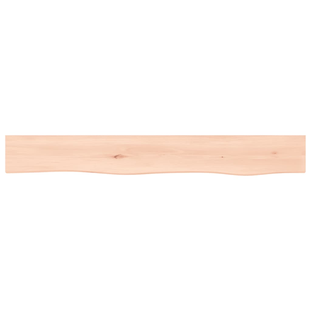 Étagère murale 80x10x6 cm bois de chêne massif non traité - XIOS