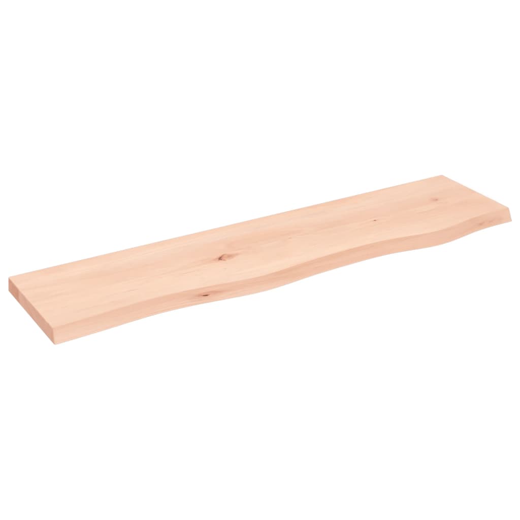Étagère murale 80x20x2 cm bois de chêne massif non traité - XIOS