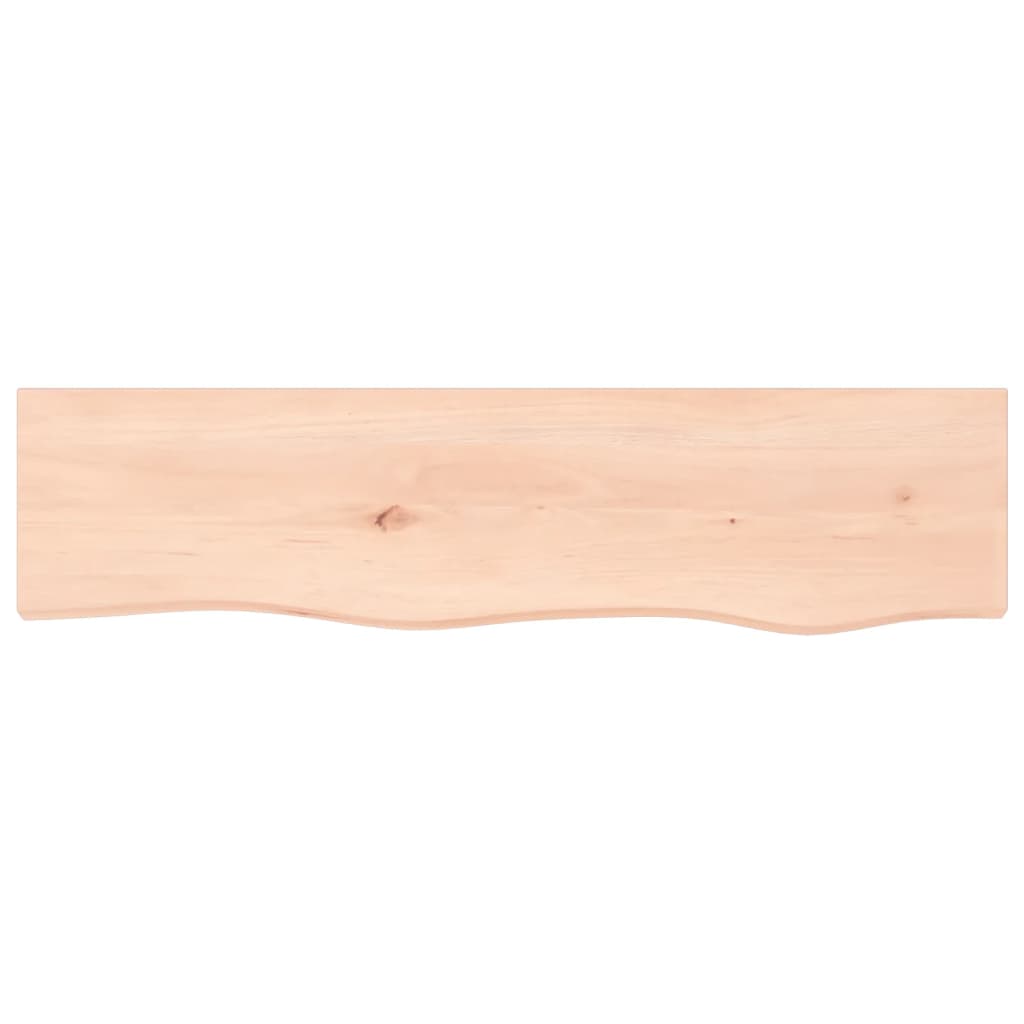 Étagère murale 80x20x2 cm bois de chêne massif non traité - XIOS
