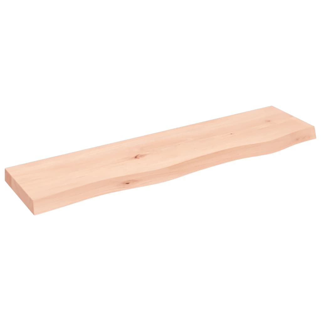 Étagère murale 80x20x4 cm bois de chêne massif non traité - XIOS