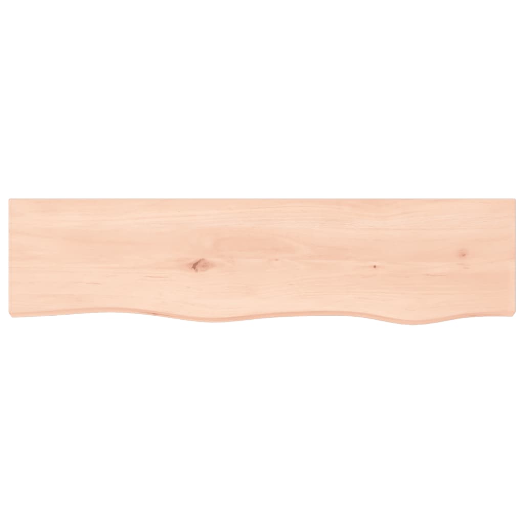 Étagère murale 80x20x4 cm bois de chêne massif non traité - XIOS