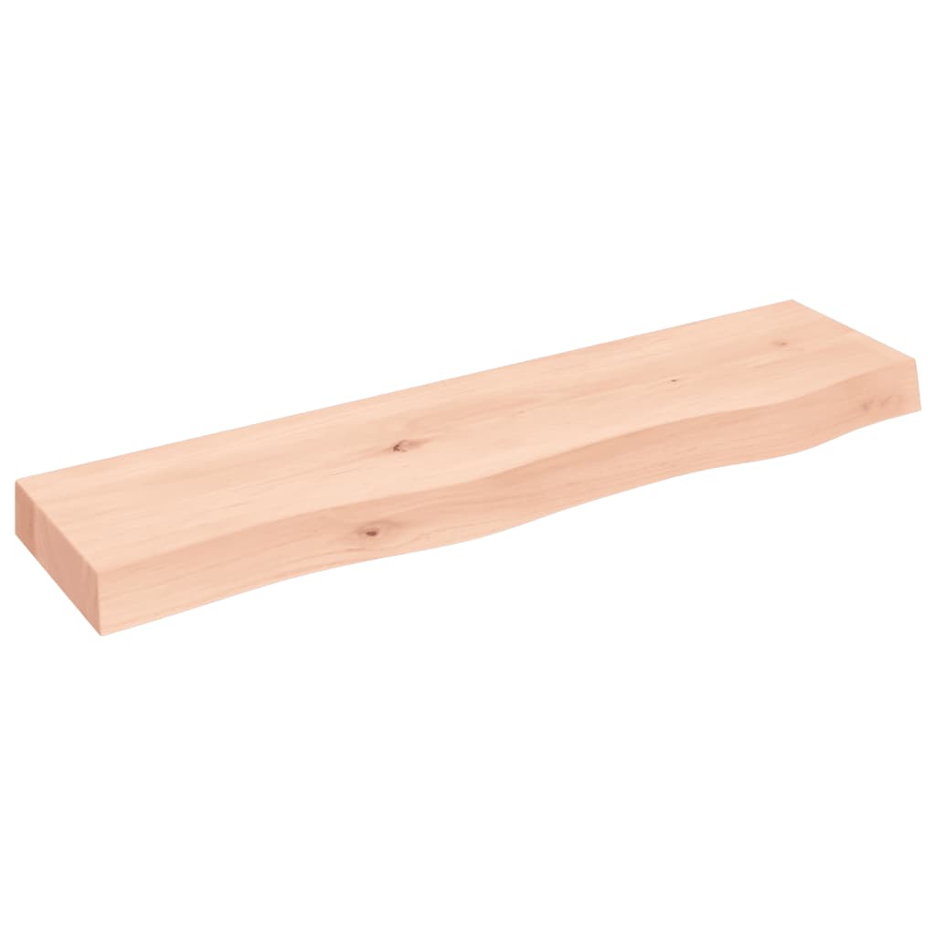 Étagère murale 80x20x6 cm bois de chêne massif non traité - XIOS