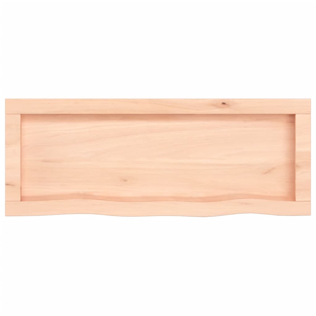 Étagère murale 80x30x(2-4) cm bois de chêne massif non traité - XIOS