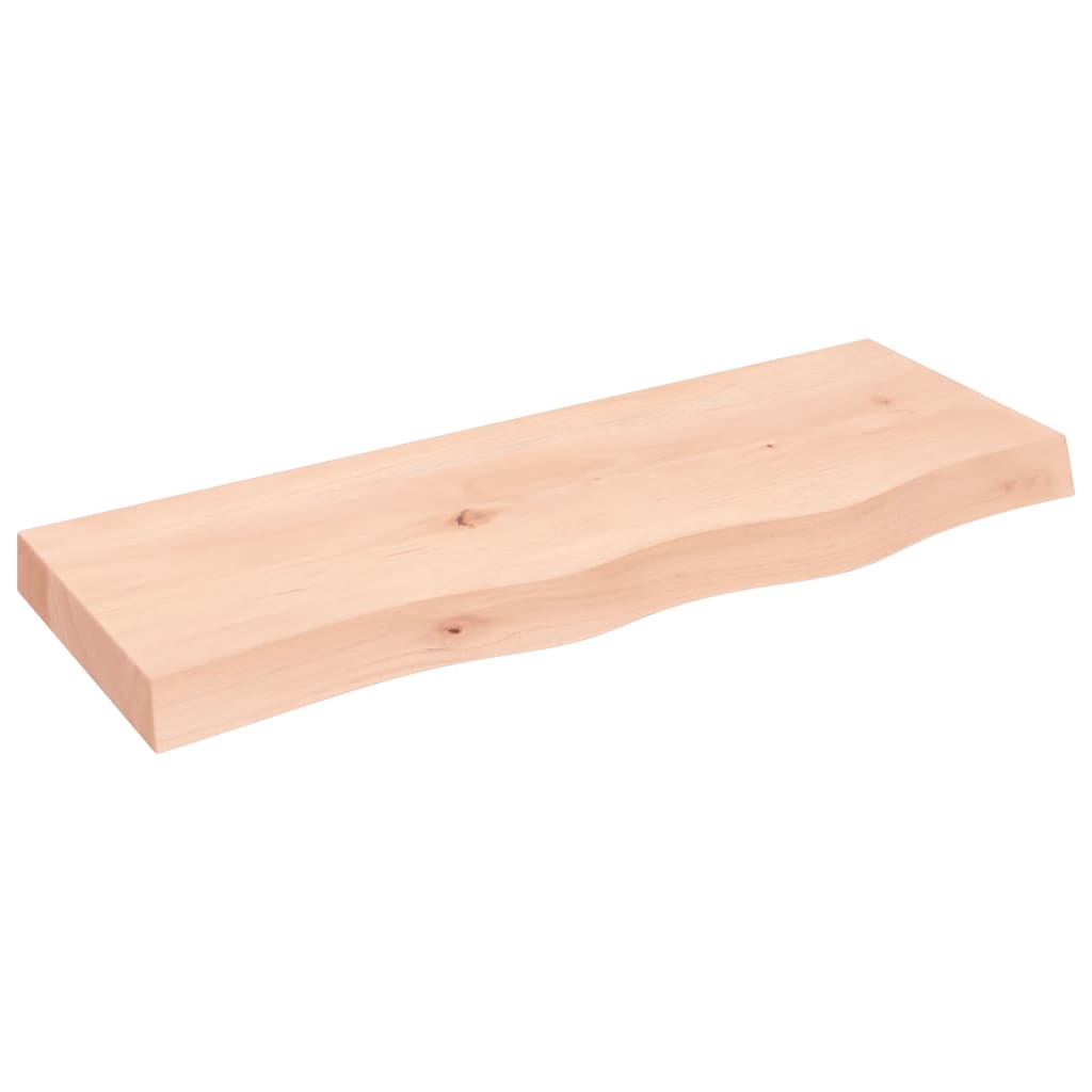 Étagère murale 80x30x(2-6) cm bois de chêne massif non traité - XIOS