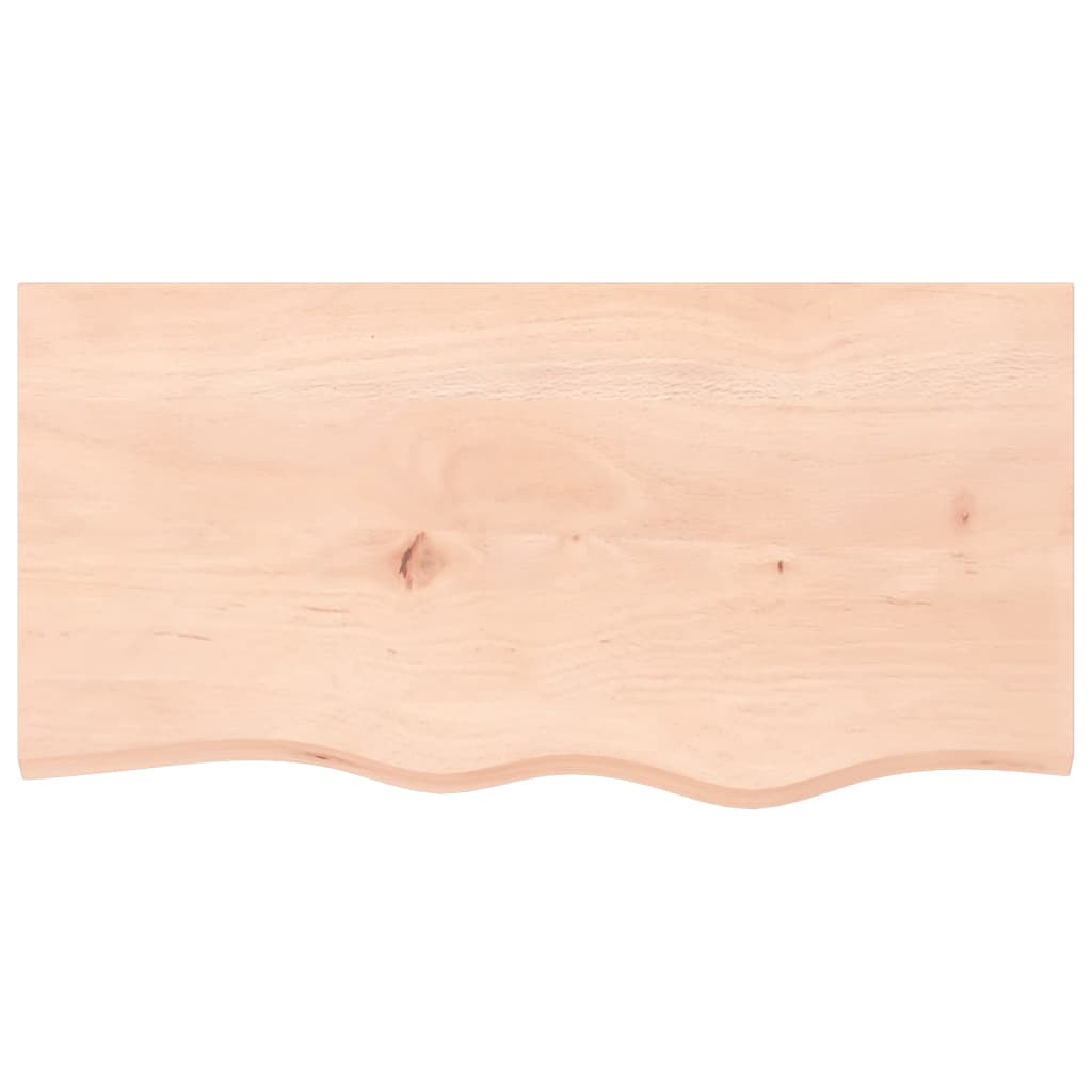 Étagère murale 80x40x2 cm bois de chêne massif non traité - XIOS