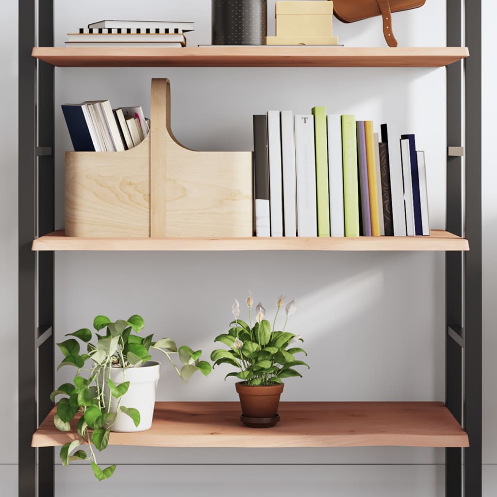 Étagère murale 80x40x2 cm bois de chêne massif non traité - XIOS