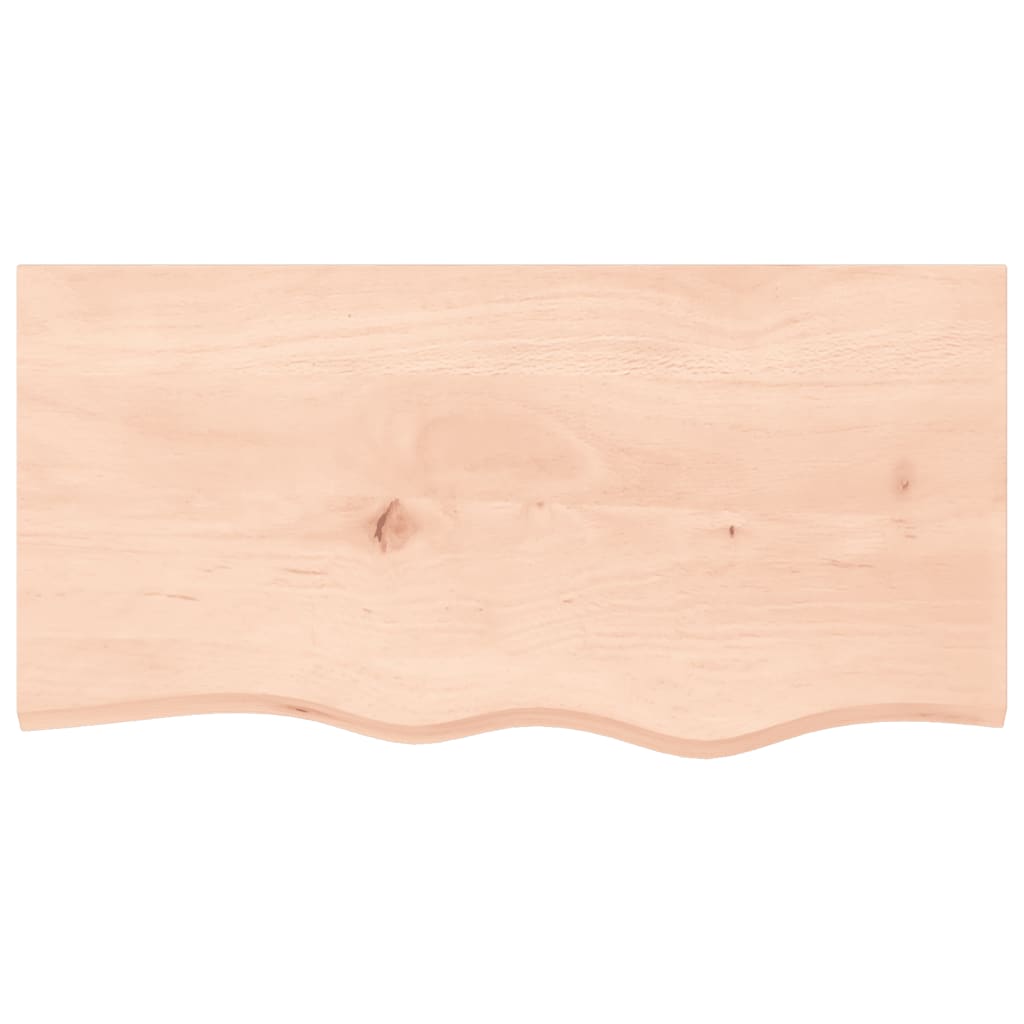 Étagère murale 80x40x(2-4) cm bois de chêne massif non traité - XIOS