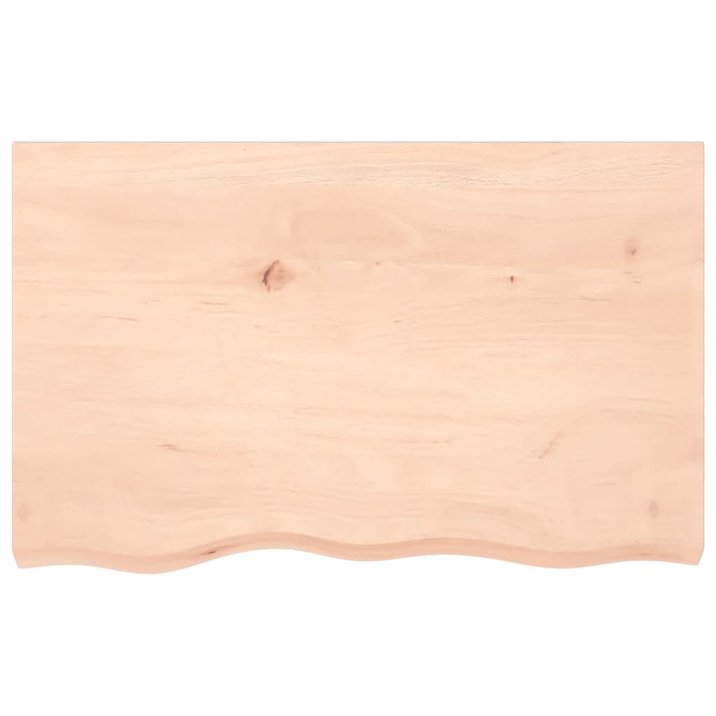 Étagère murale 80x50x(2-4)cm bois de chêne massif non traité - XIOS