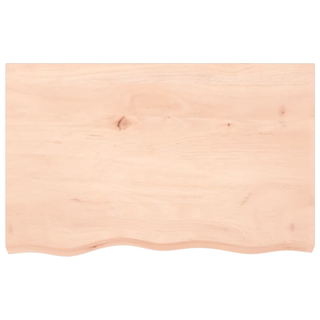 Étagère murale 80x50x(2-6) cm bois de chêne massif non traité - XIOS