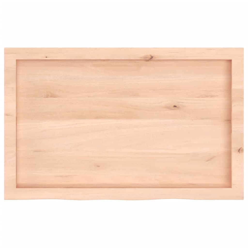 Étagère murale 80x50x(2-6) cm bois de chêne massif non traité - XIOS
