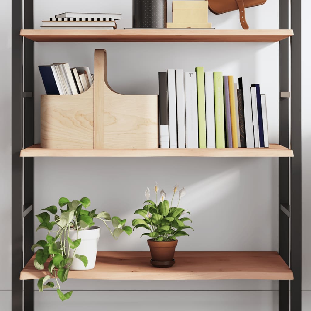 Étagère murale 80x60x2 cm bois de chêne massif non traité - XIOS