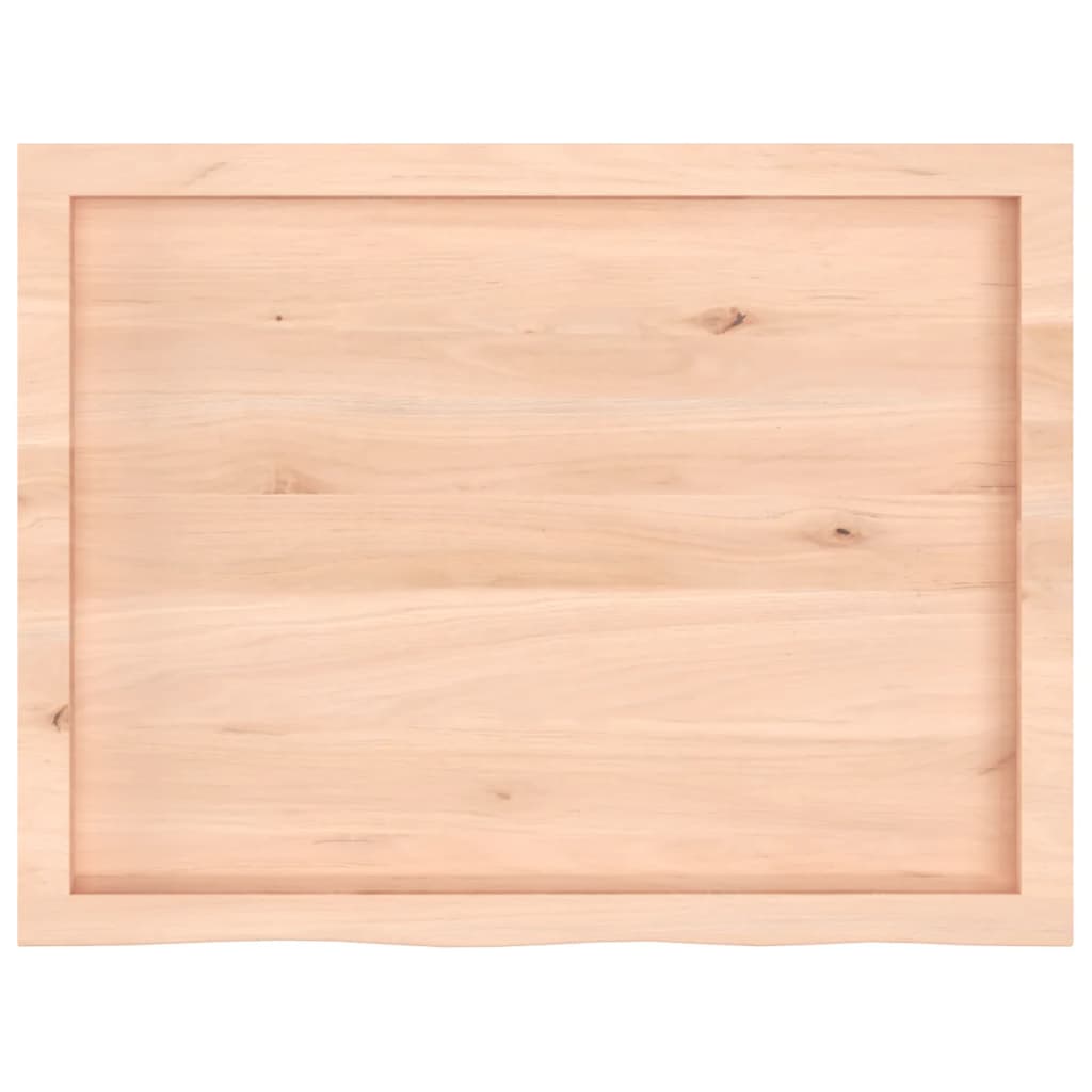 Étagère murale 80x60x(2-4) cm bois de chêne massif non traité - XIOS