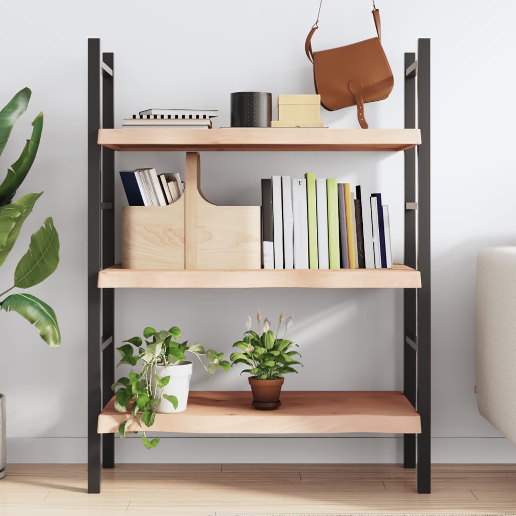Étagère murale 80x60x(2-6) cm bois de chêne massif non traité - XIOS