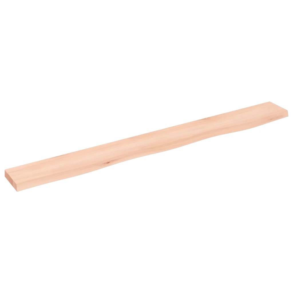 Étagère murale 100x10x2 cm bois de chêne massif non traité - XIOS