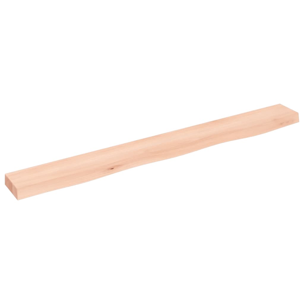Étagère murale 100x10x4 cm bois de chêne massif non traité - XIOS