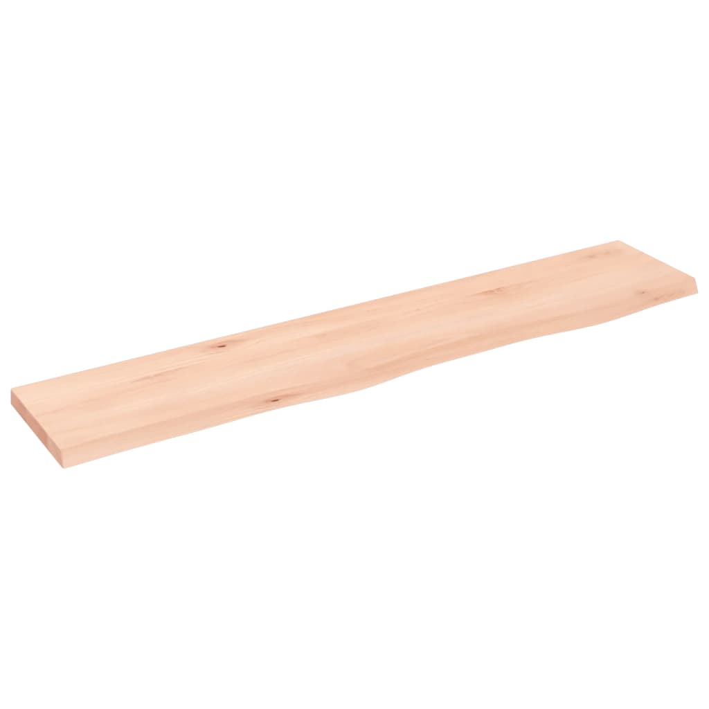 Étagère murale 100x20x2 cm bois de chêne massif non traité - XIOS