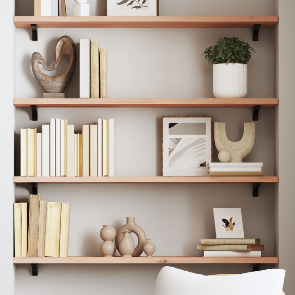 Étagère murale 100x20x2 cm bois de chêne massif non traité - XIOS