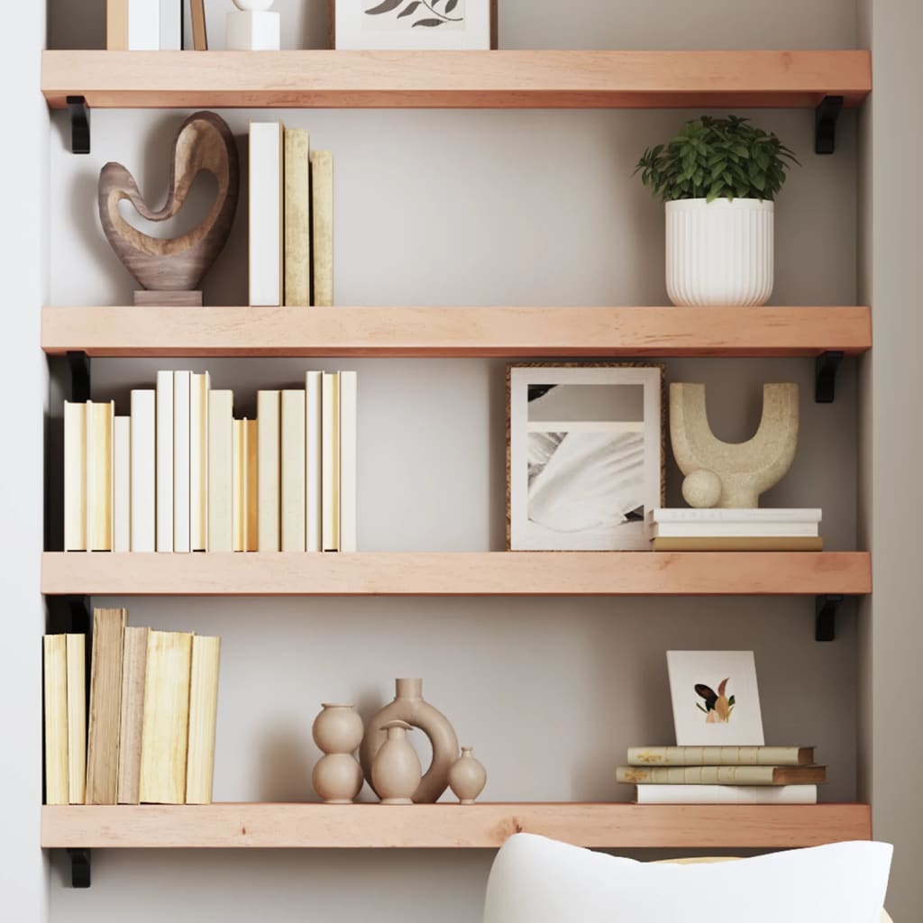 Étagère murale 100x20x6 cm bois de chêne massif non traité - XIOS