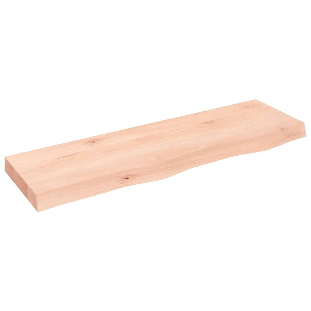 Étagère murale 100x30x(2-6) cm bois de chêne massif non traité - XIOS