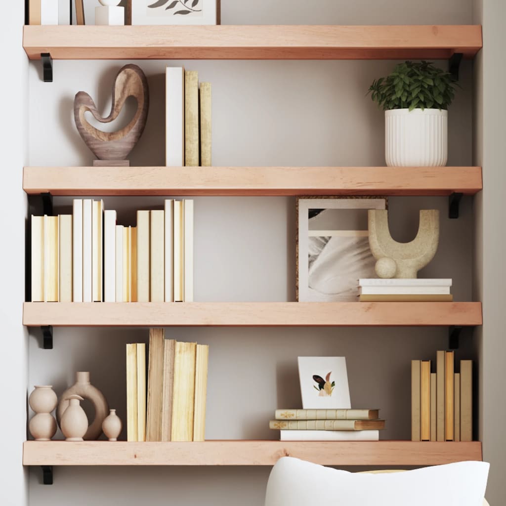 Étagère murale 100x30x(2-6) cm bois de chêne massif non traité - XIOS