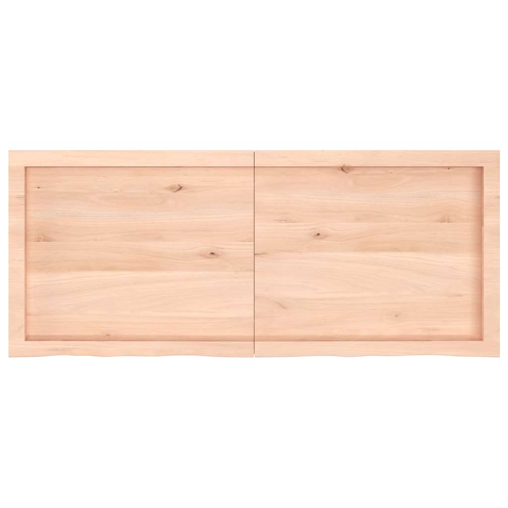 Étagère murale 120x50x(2-4) cm bois de chêne massif non traité - XIOS