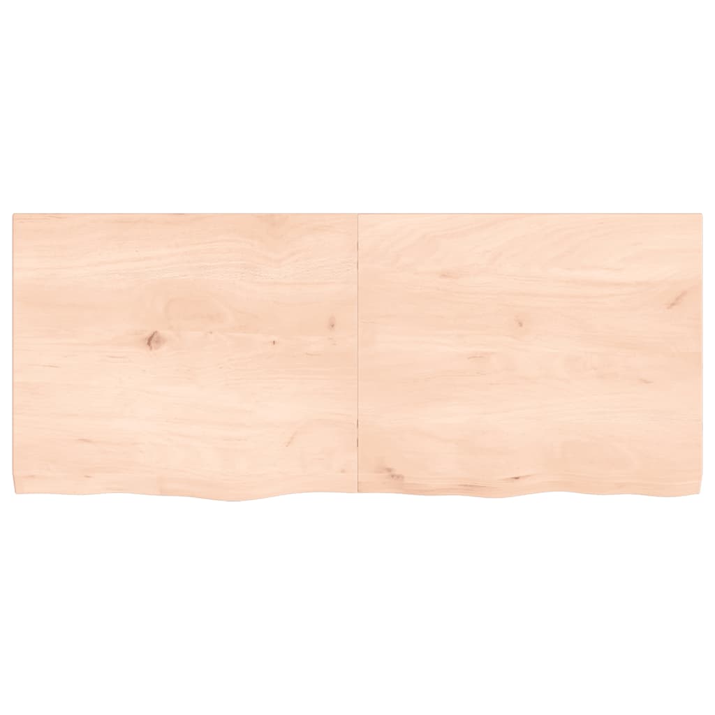 Étagère murale 120x50x(2-4) cm bois de chêne massif non traité - XIOS