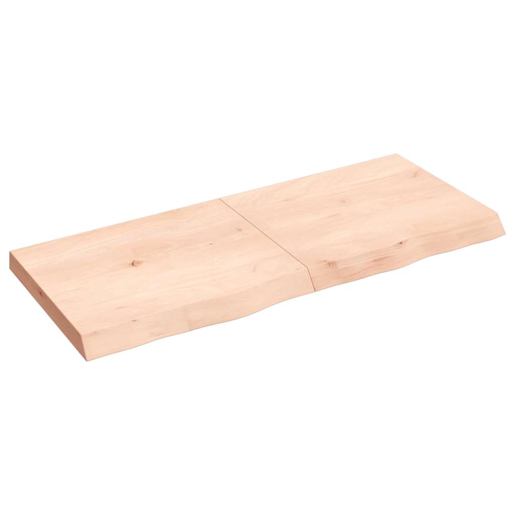 Étagère murale 120x50x(2-6) cm bois de chêne massif non traité - XIOS